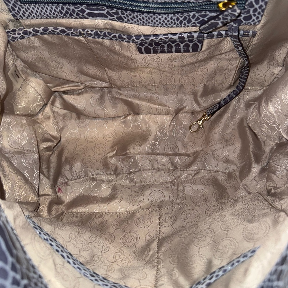 Michael Kors Python Print Shoulder Bag - Picture 9 of 9